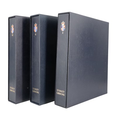 Lot 524 - Three Stanley Gibbons New Zealand stamp albums,...