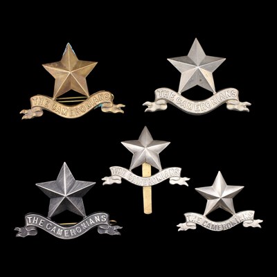 Lot 92 - Five early-to-mid 20th Century Cameronians...