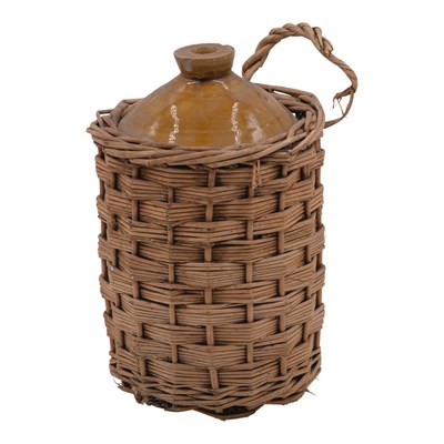 Lot 947 - A Taylors Grocers of Penrith wicker-bound...