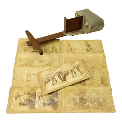 Lot 343 - A late 19th / early 20th Century stereoscope...