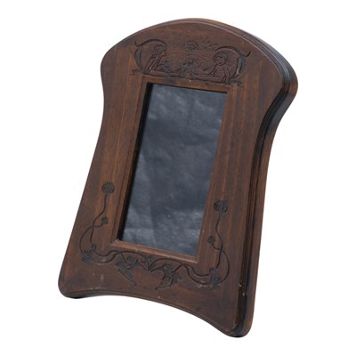 Lot 983 - An Art Nouveau oak photograph frame, the...