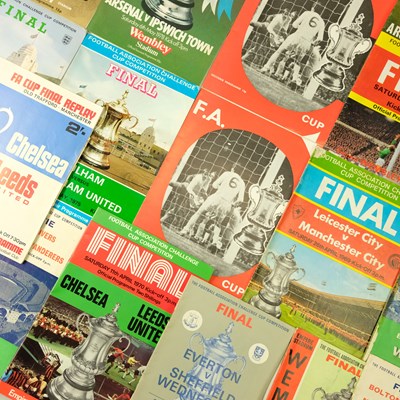 Lot 532 - A group of FA cup finals matchday programmes,...