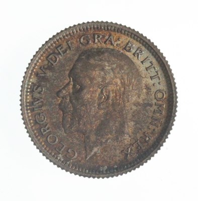 Lot 617 - A George V 1927 silver sixpence coin, EF to...