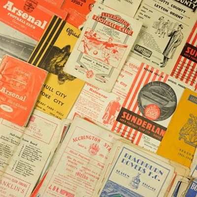 Lot 534 - A group of matchday football programmes,...