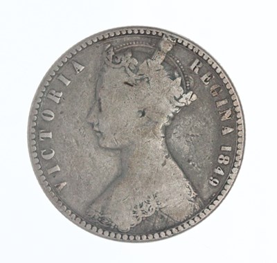 Lot 618 - A Queen Victoria 1849 silver "Godless" florin...