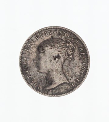 Lot 619 - A Queen Victoria 1849 silver groat / fourpence...