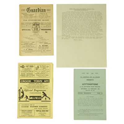 Lot 537 - Three 1960s matchday football programmes,...