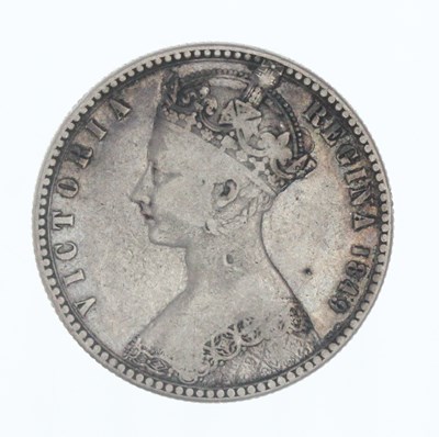 Lot 621 - A Queen Victoria 1849 silver "Godless" florin...