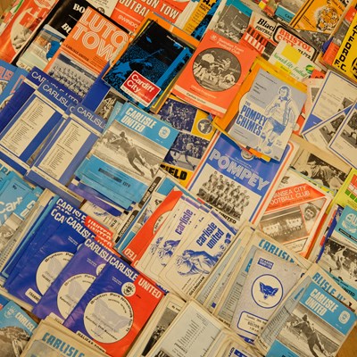 Lot 542 - A collection of 1970s Carlisle United home and...