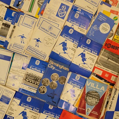 Lot 549 - A collection of 1960s Carlisle United home and...