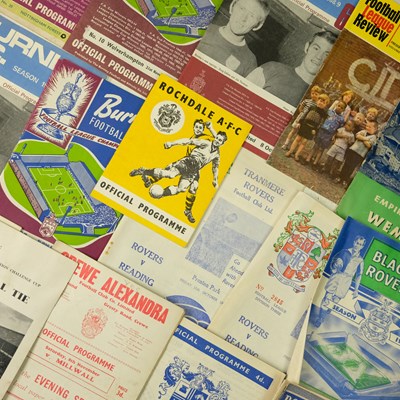 Lot 550 - A group of 1950s and later North West matchday...