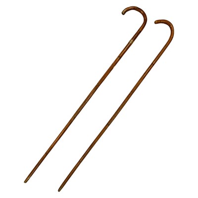 Lot 669 - Two late 19th / early 20th Century bamboo...