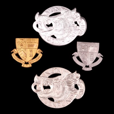 Lot 148 - Four Aberdeen University OTC glengarry badges,...