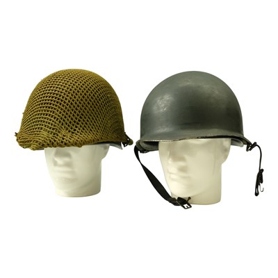 Lot 429 - Two Belgian / French M51 steel helmets