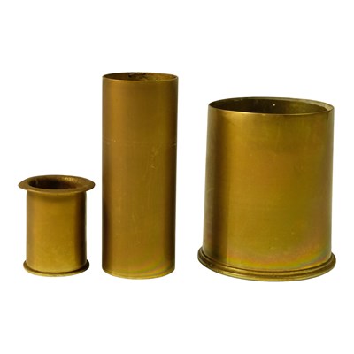 Lot 372 - British 1906 18-pounder and other brass...