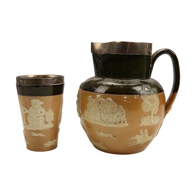 Lot 1079 - A late 19th Century Doulton Lambeth stoneware...