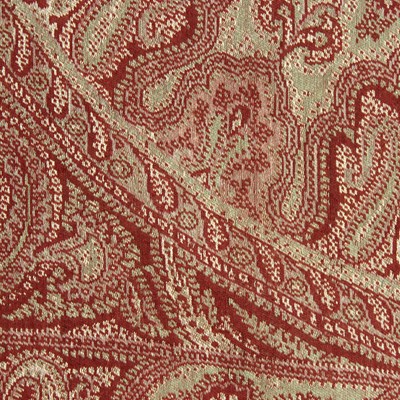 Lot 924 - A large Paisley pattern woven shawl stiched on...