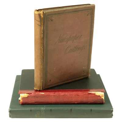 Lot 540 - Three circa 1870s to 1930s scrap books of...