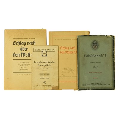 Lot 273 - A group of German Third Reich maps of Europe...