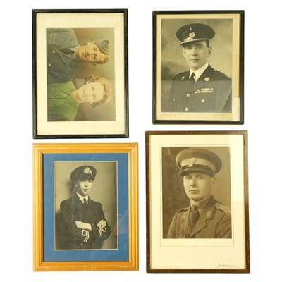 Lot 340 - Four Second World War and later framed...
