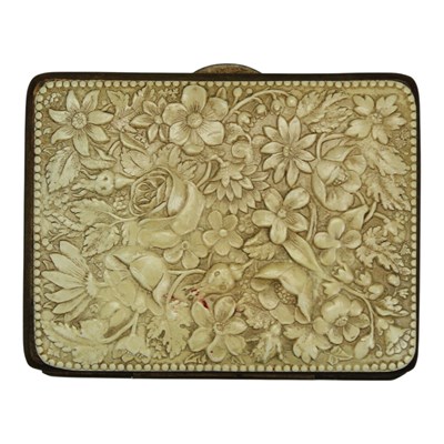 Lot 929 - A Victorian celluloid and brass coin purse,...