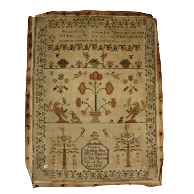 Lot 1585 - A George III petit point needlework...