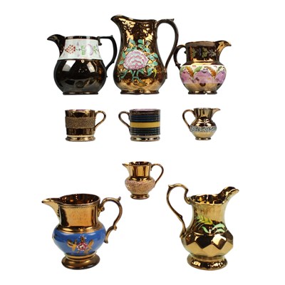 Lot 1024 - A collection of ten Victorian Staffordshire...