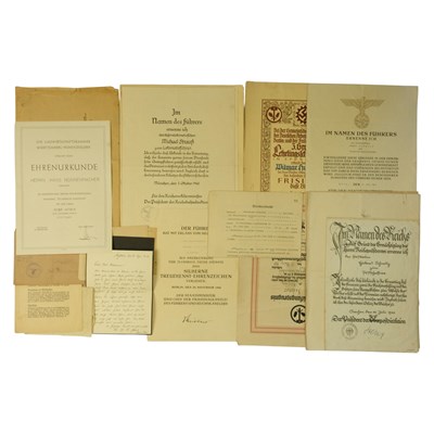 Lot 281 - A group of German Third Reich military and...