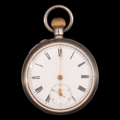 Lot 1485 - A Victorian silver pocket watch by John Bennet...