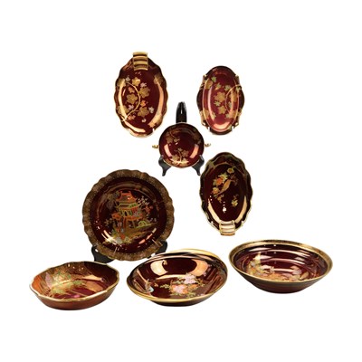Lot 1028 - Carlton Ware "Rouge Royale" plates and...