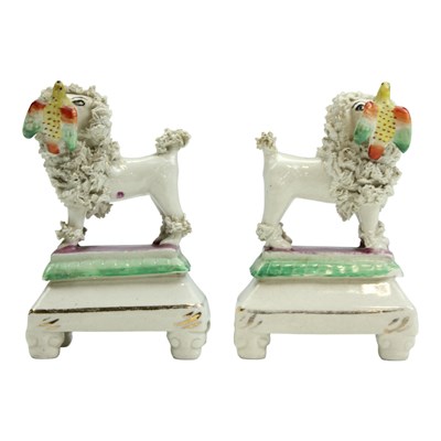 Lot 1062 - A pair of mid-19th Century Staffordshire...