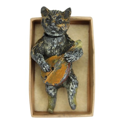 Lot 900 - An Austrian cold-painted spelter figurine of a...