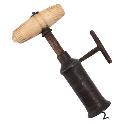 Lot 672 - A 19th Century King's screw type corkscrew,...