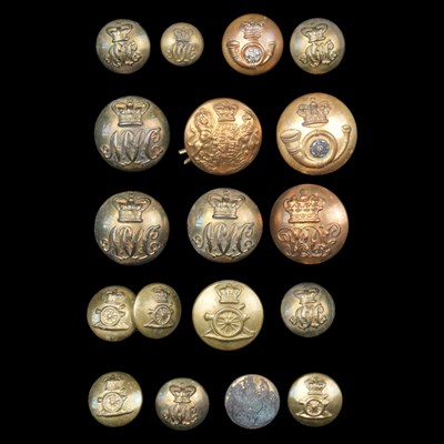 Lot 233 - A group of Victorian British Army buttons