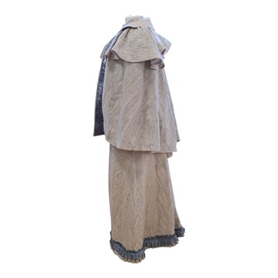 Lot 938 - A late Victorian lady's grey and blue walking...