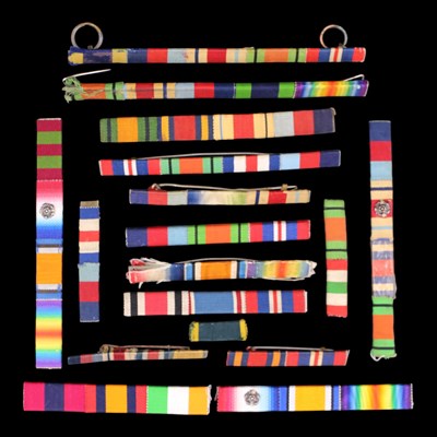 Lot 6 - A quantity of medal ribbon bars
