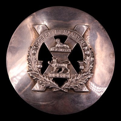 Lot 161 - A Gordon Highlanders plaid brooch, attributed...