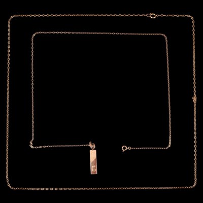 Lot 1369 - A near-contemporary 9 ct gold plaque...