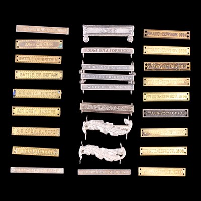 Lot 13 - A quantity of medal clasps and bars