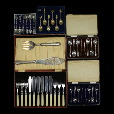 Lot 1209 - A quantity of electroplate flatware and...
