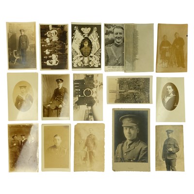 Lot 359 - A group of Great War photographic postcards etc