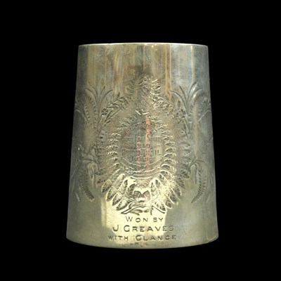 Lot 1205 - A 1910 Egremont Crab Fair electroplated...
