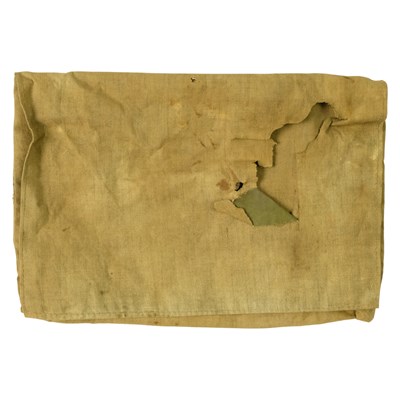 Lot 415 - A Great War British Army gas hood pouch inner...