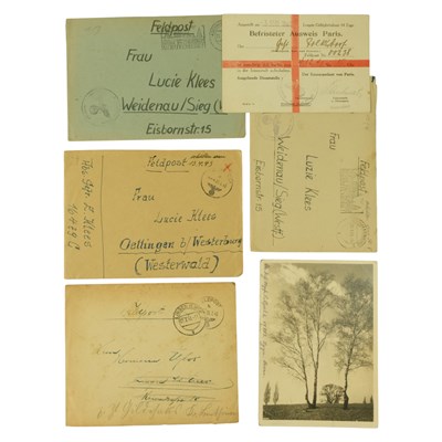 Lot 287 - A group of German Third Reich Feldpost letters...