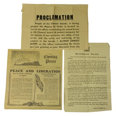 Lot 354 - Three Second World War liberation of the...
