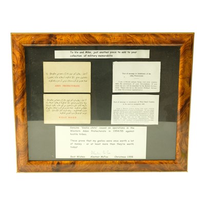Lot 194 - Two 1950s Aden Emergency RAF aircrew blood...