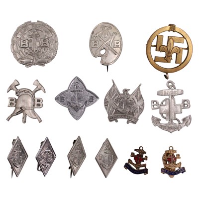 Lot 793 - A group of vintage Boys' Brigade lapel and pin...