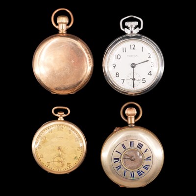 Lot 1490 - Four early to mid 20th Century pocket watches,...
