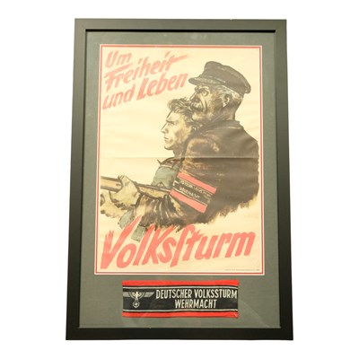 Lot 244 - A German Third Reich Volkssturm recruitment...
