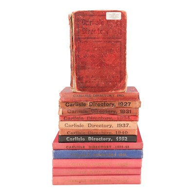 Lot 487 - Carlisle Directories, various years, 1905 to 1968